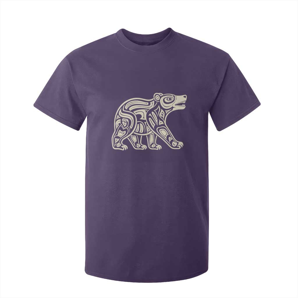 Bear Native Formline Art Salish Haida Tlingit Pacific Animal T Shirt For Kid