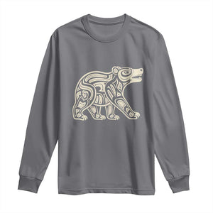 Bear Native Formline Art Salish Haida Tlingit Pacific Animal Long Sleeve Shirt