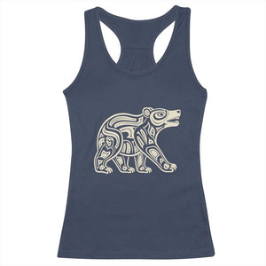 Bear Native Formline Art Salish Haida Tlingit Pacific Animal Racerback Tank Top