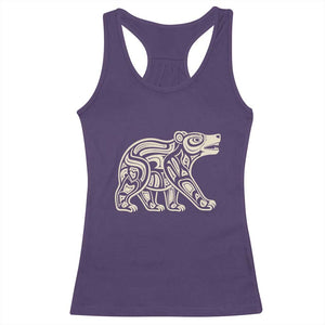 Bear Native Formline Art Salish Haida Tlingit Pacific Animal Racerback Tank Top