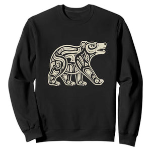 Bear Native Formline Art Salish Haida Tlingit Pacific Animal Sweatshirt