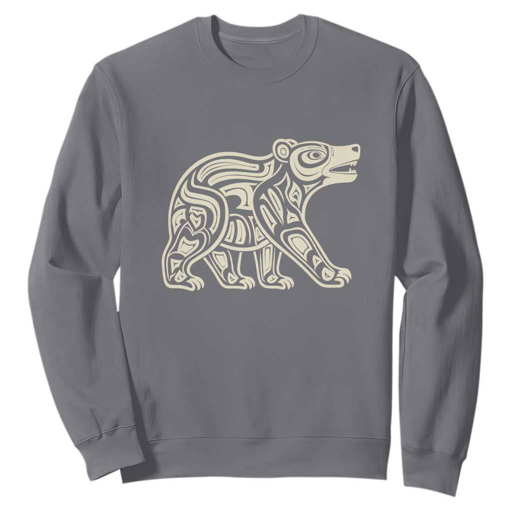 Bear Native Formline Art Salish Haida Tlingit Pacific Animal Sweatshirt