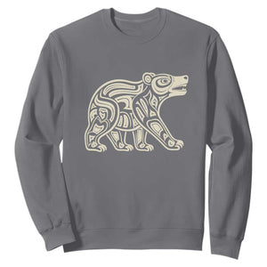 Bear Native Formline Art Salish Haida Tlingit Pacific Animal Sweatshirt