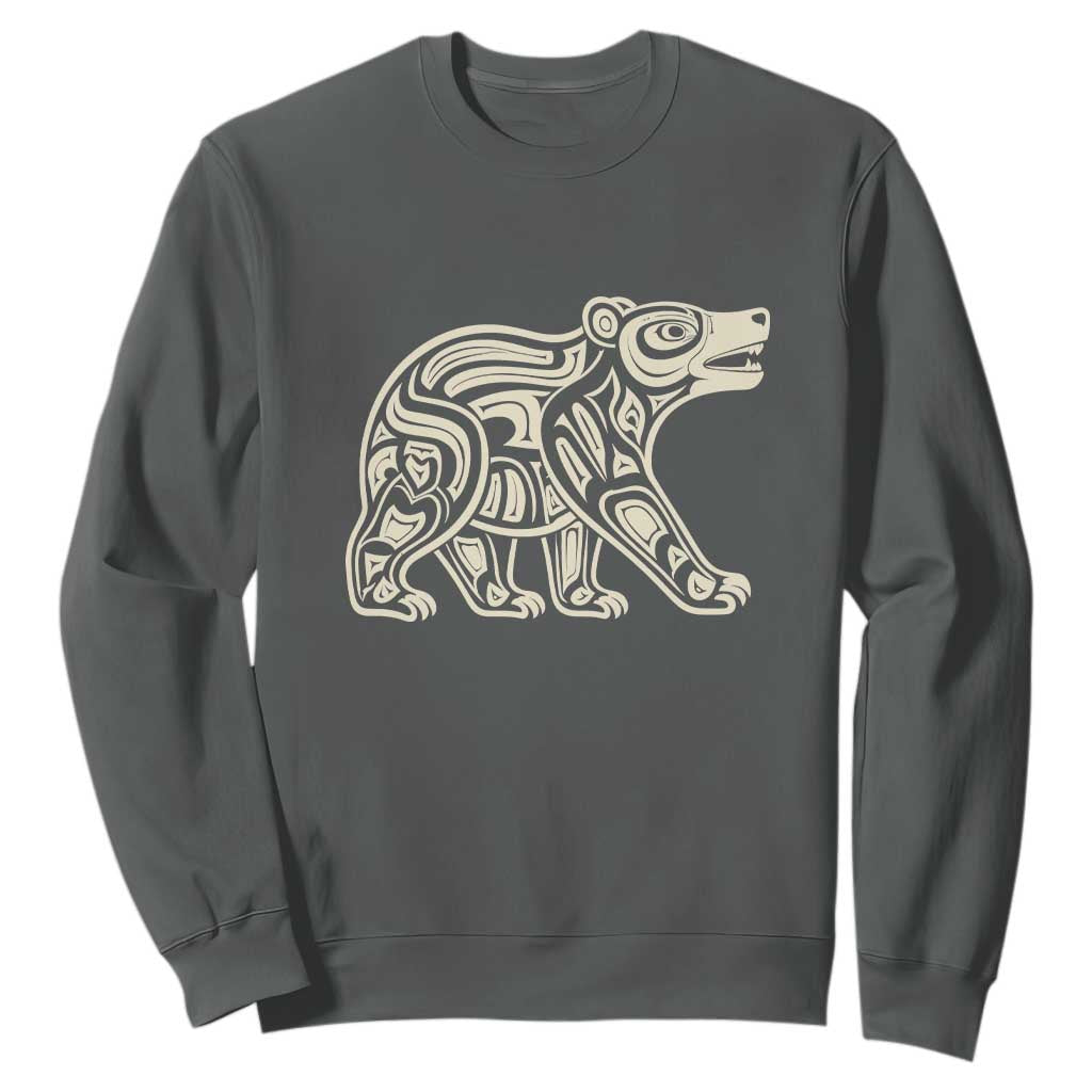 Bear Native Formline Art Salish Haida Tlingit Pacific Animal Sweatshirt