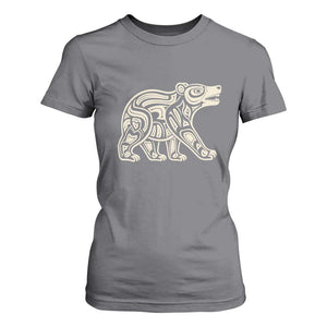 Bear Native Formline Art Salish Haida Tlingit Pacific Animal T Shirt For Women