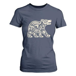 Bear Native Formline Art Salish Haida Tlingit Pacific Animal T Shirt For Women