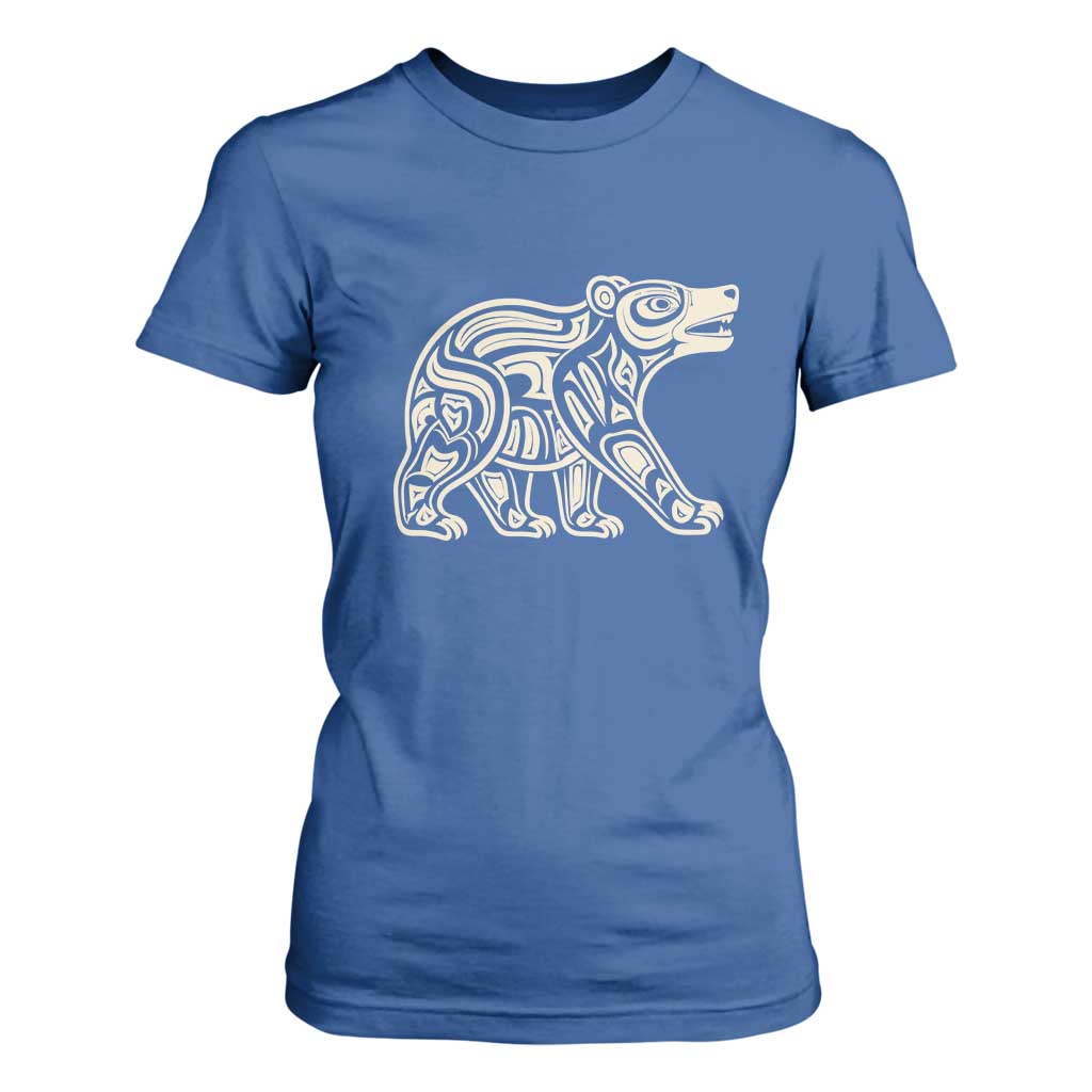 Bear Native Formline Art Salish Haida Tlingit Pacific Animal T Shirt For Women