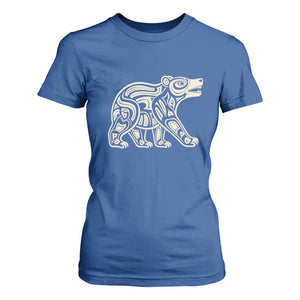 Bear Native Formline Art Salish Haida Tlingit Pacific Animal T Shirt For Women