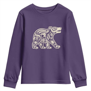 Bear Native Formline Art Salish Haida Tlingit Pacific Animal Youth Sweatshirt
