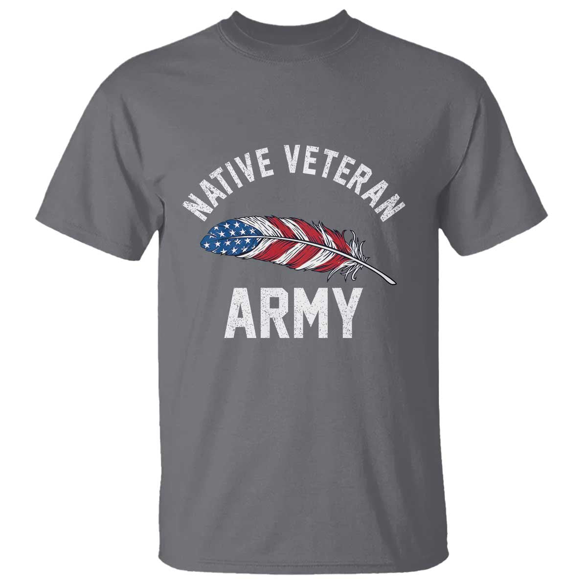 Native American Army Veteran US Flag Indigenous Soldier T Shirt