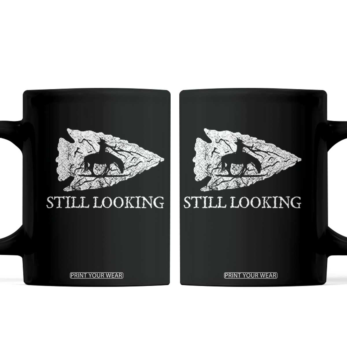 Arrowhead Hunter Native American Coffee Mug Relic Hunter Ancient Artifacts Collection