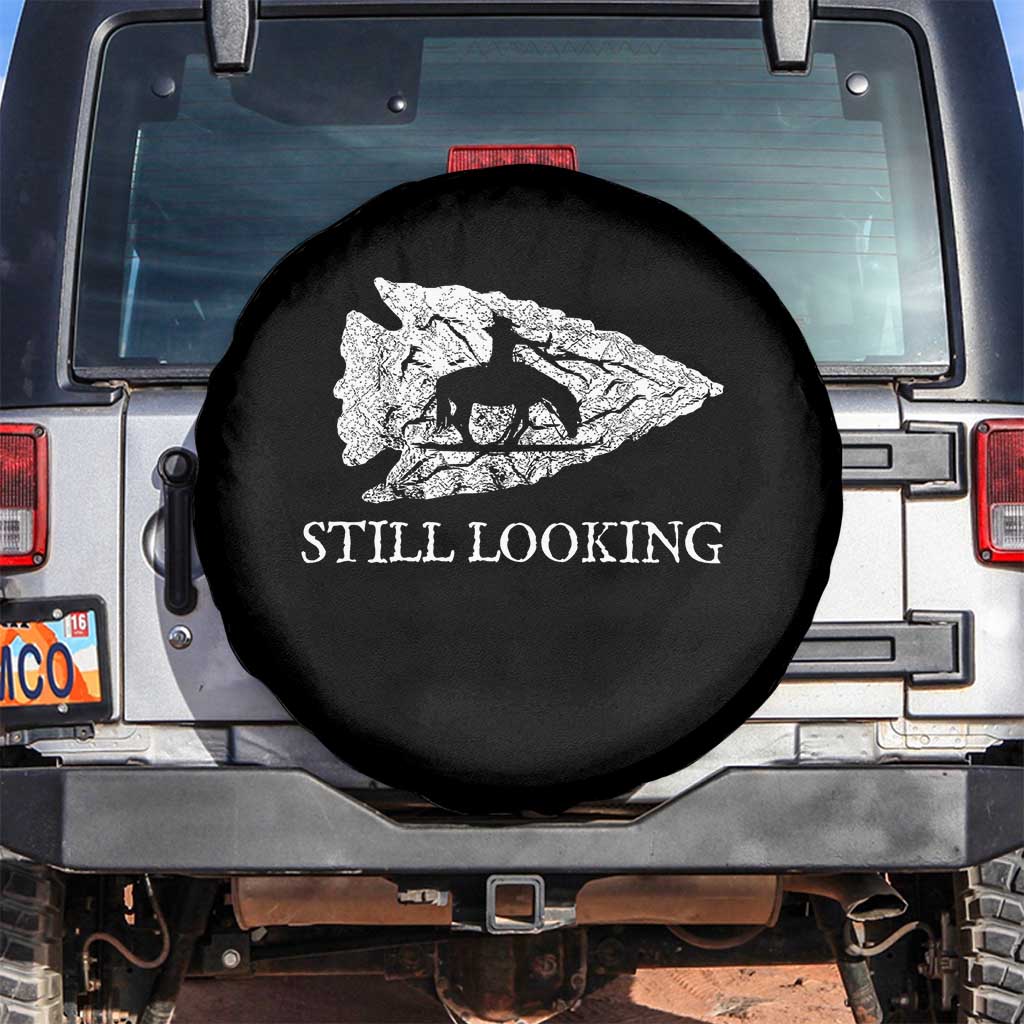 Arrowhead Hunter Native American Spare Tire Cover Relic Hunter Ancient Artifacts Collection TS14 No hole Black Print Your Wear