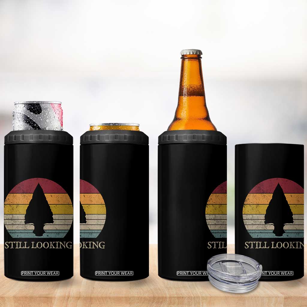 Arrowhead Hunter Native American 4 in 1 Can Cooler Tumbler Ancient Artifacts Relic Hunting Vintage Sunset