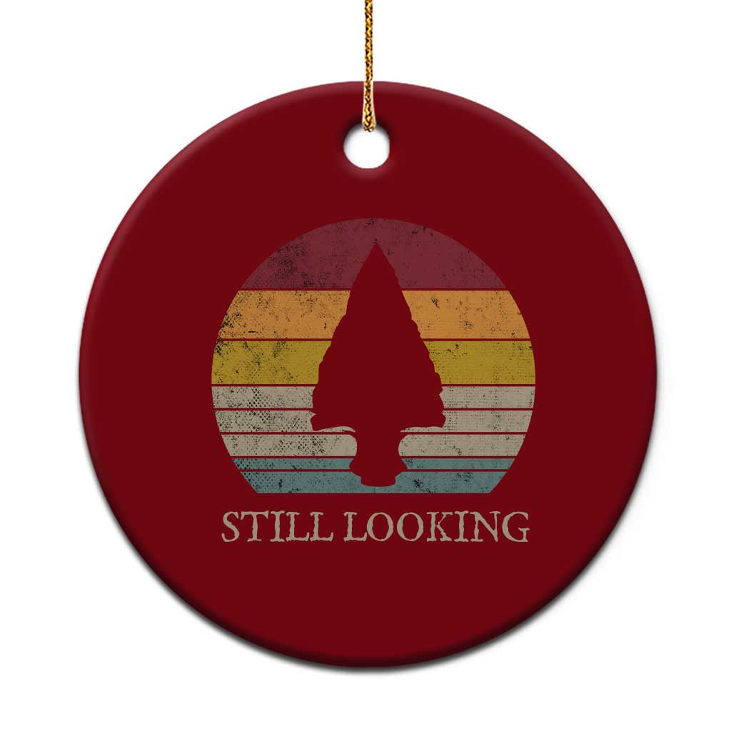 Arrowhead Hunter Native American Ceramic Ornament Ancient Artifacts Relic Hunting Vintage Sunset TS14 1pc Red Print Your Wear