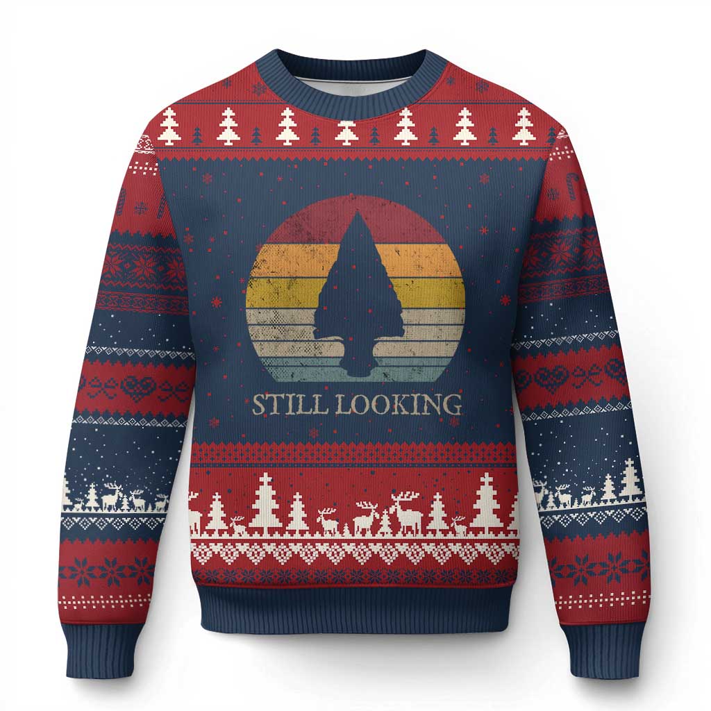Arrowhead Hunter Native American Ugly Christmas Sweater Ancient Artifacts Relic Hunting Vintage Sunset TS14 Navy Red Print Your Wear