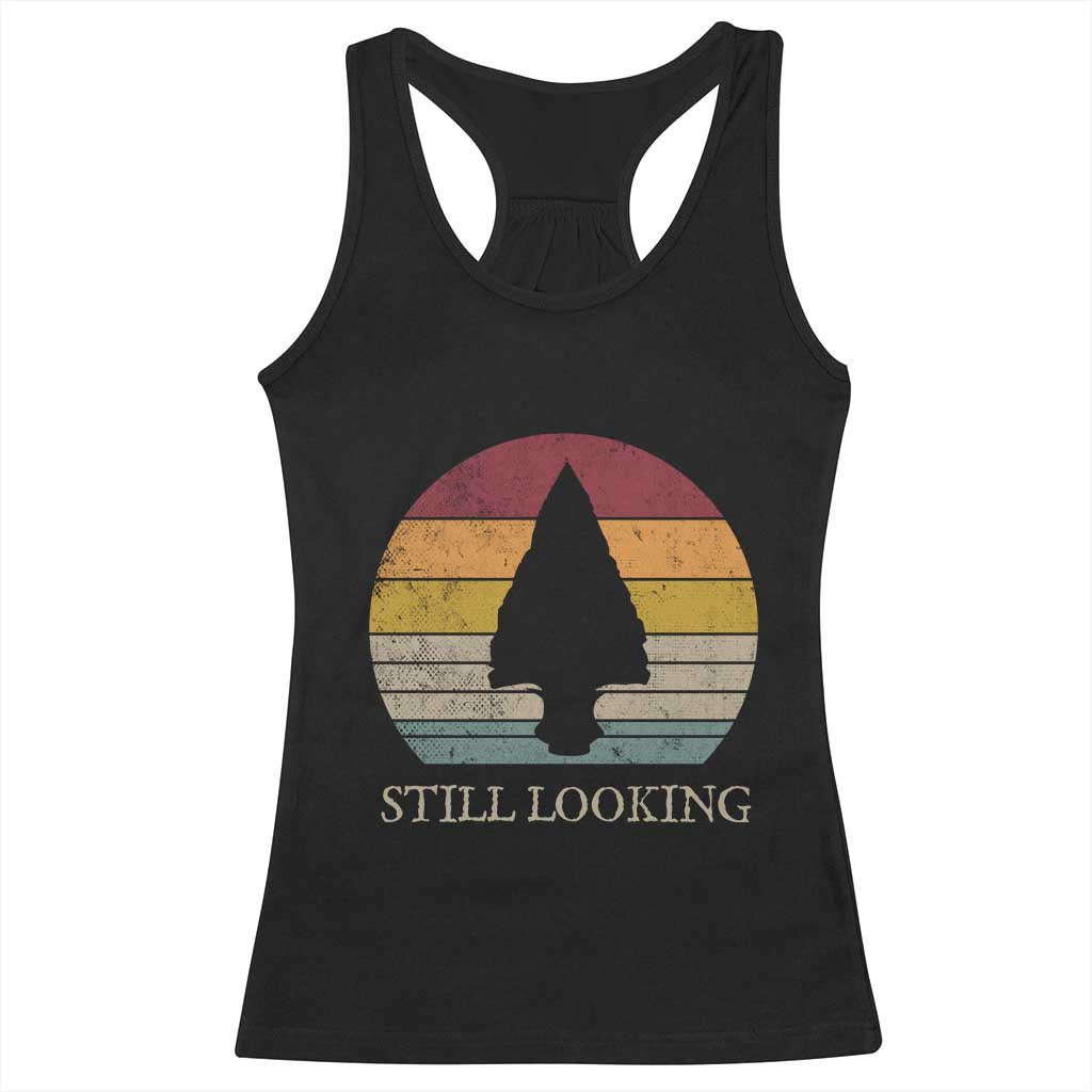 Arrowhead Hunter Native American Racerback Tank Top Ancient Artifacts Relic Hunting Vintage Sunset TS14 Black Print Your Wear