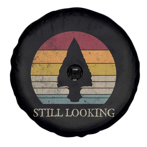 Arrowhead Hunter Native American Spare Tire Cover Ancient Artifacts Relic Hunting Vintage Sunset