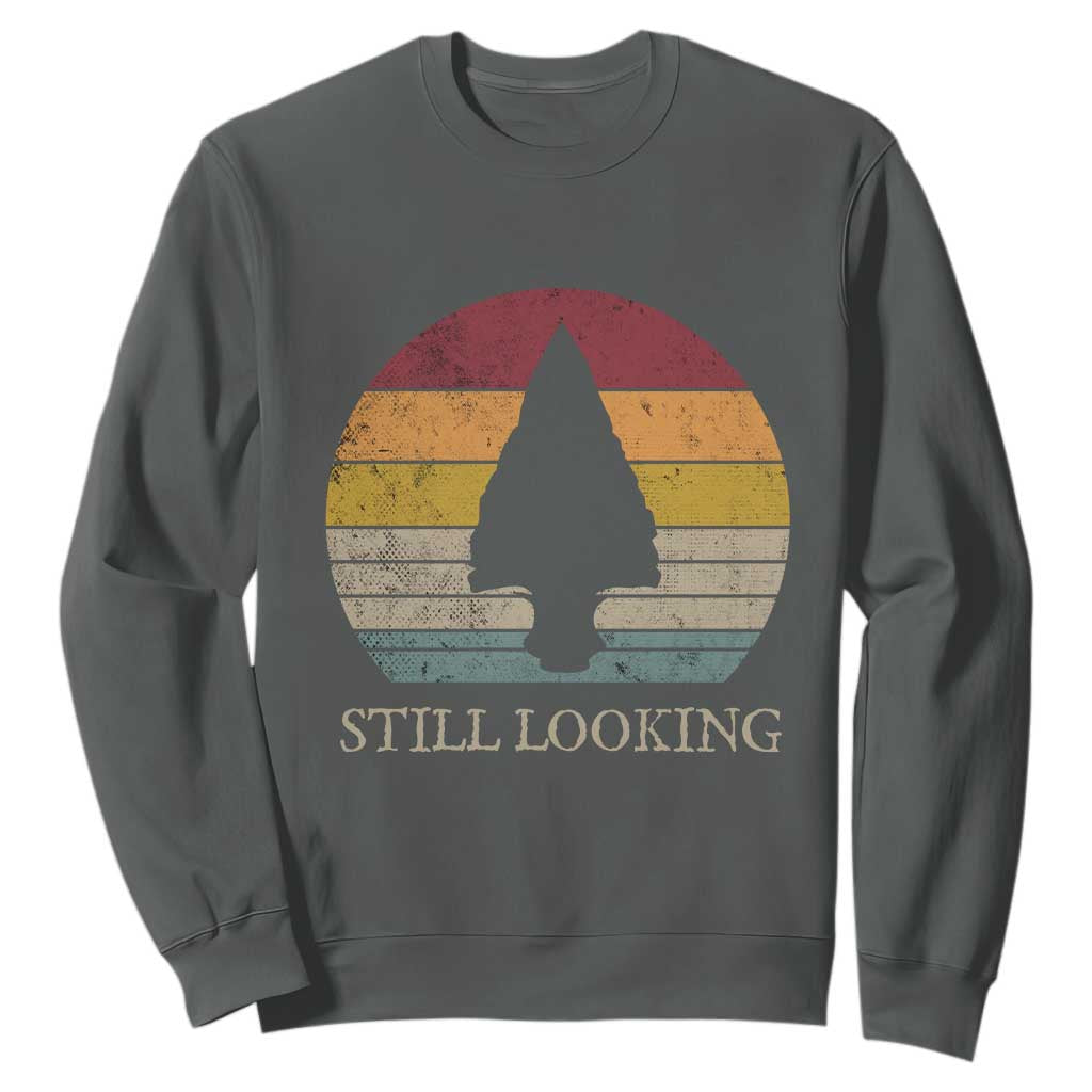 Arrowhead Hunter Native American Sweatshirt Ancient Artifacts Relic Hunting Vintage Sunset