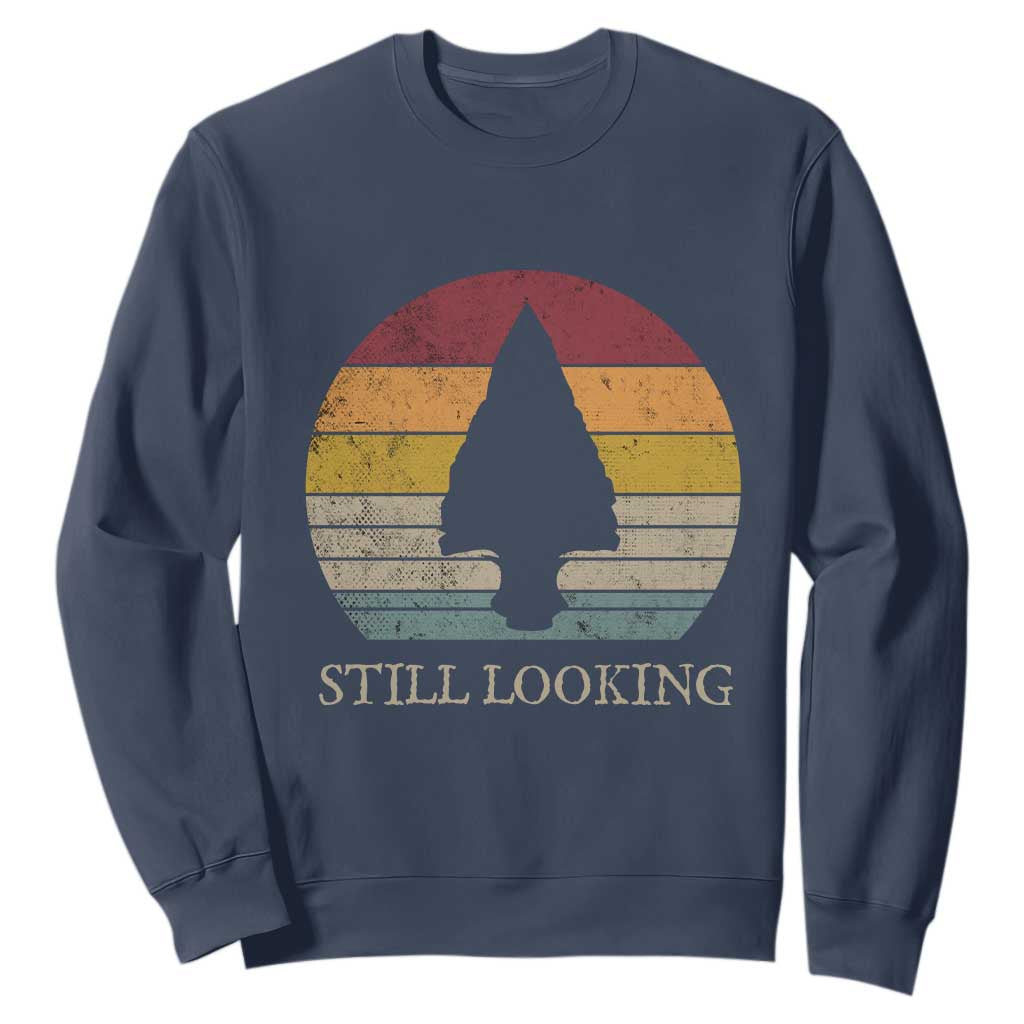 Arrowhead Hunter Native American Sweatshirt Ancient Artifacts Relic Hunting Vintage Sunset