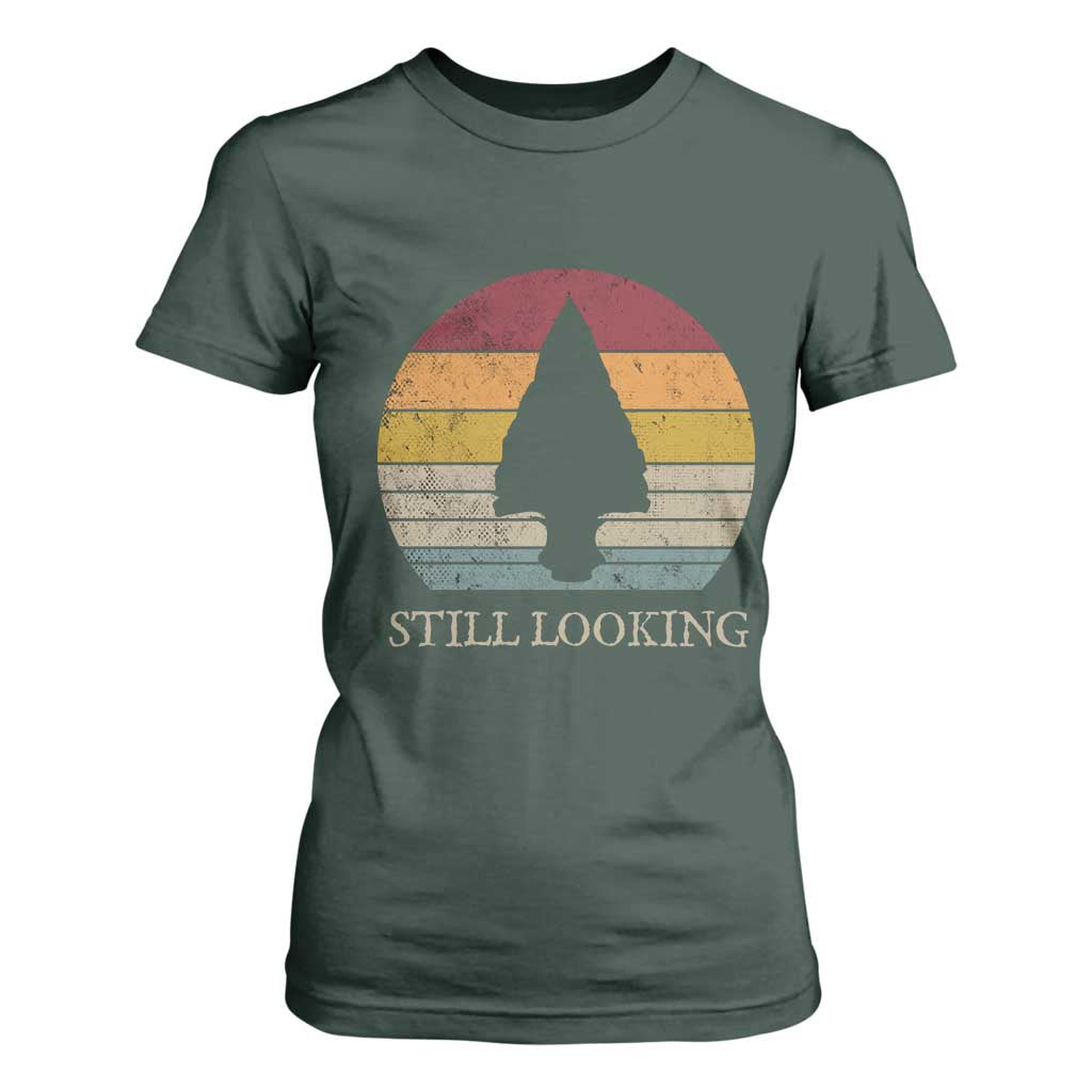 Arrowhead Hunter Native American T Shirt For Women Ancient Artifacts Relic Hunting Vintage Sunset