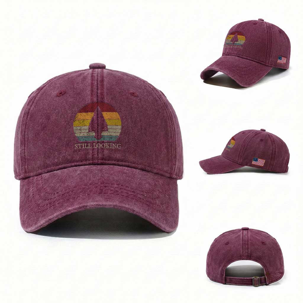 Arrowhead Hunter Native American Washed Cotton Baseball Cap Ancient Artifacts Relic Hunting Vintage Sunset
