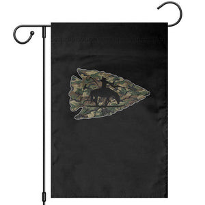 Arrowhead Hunter Native American Camouflage USA Flag Garden Flag