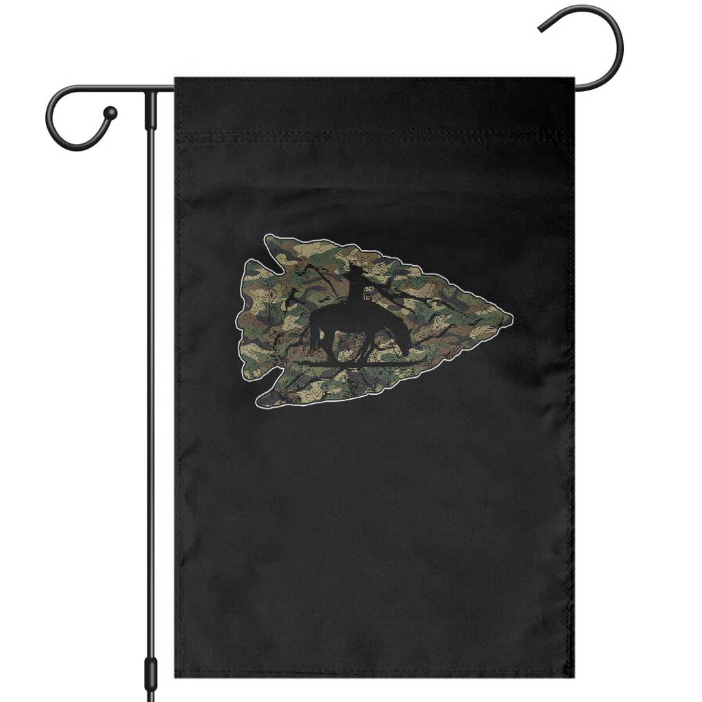 Arrowhead Hunter Native American Camouflage USA Flag Garden Flag TS14 Black Print Your Wear