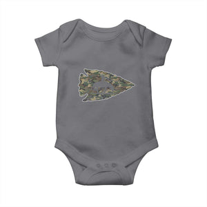 Arrowhead Hunter Native American Camouflage USA Flag Baby Onesie