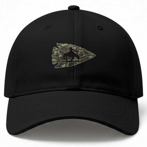 Arrowhead Hunter Native American Camouflage USA Flag Baseball Cap