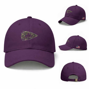 Arrowhead Hunter Native American Camouflage USA Flag Baseball Cap