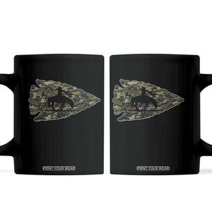 Arrowhead Hunter Native American Camouflage USA Flag Coffee Mug