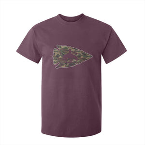 Arrowhead Hunter Native American Camouflage USA Flag T Shirt For Kid