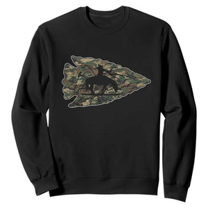 Arrowhead Hunter Native American Camouflage USA Flag Sweatshirt