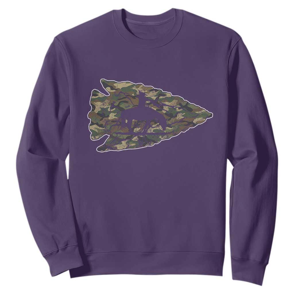 Arrowhead Hunter Native American Camouflage USA Flag Sweatshirt