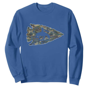 Arrowhead Hunter Native American Camouflage USA Flag Sweatshirt