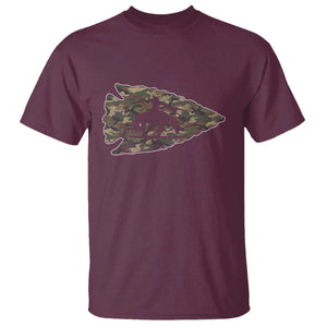 Arrowhead Hunter Native American Camouflage USA Flag T Shirt