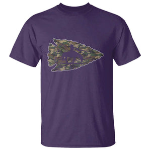 Arrowhead Hunter Native American Camouflage USA Flag T Shirt