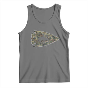 Arrowhead Hunter Native American Camouflage USA Flag Tank Top
