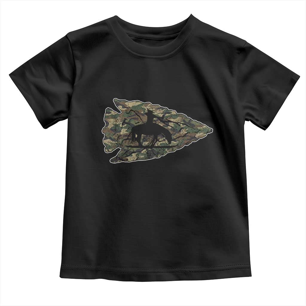 Arrowhead Hunter Native American Camouflage USA Flag Toddler T Shirt