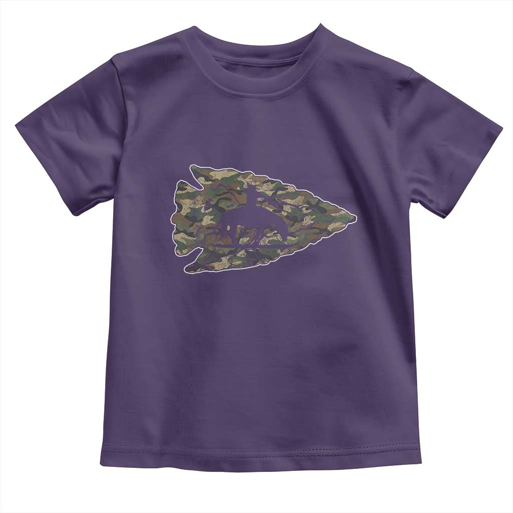 Arrowhead Hunter Native American Camouflage USA Flag Toddler T Shirt