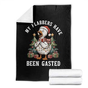 My Flabbers Have Been Gasted Throw Blanket Funny Goose Christmas TS14 Black Print Your Wear