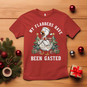 My Flabbers Have Been Gasted T Shirt Funny Goose Christmas TS14 Red Print Your Wear