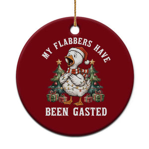 My Flabbers Have Been Gasted Ceramic Ornament Funny Goose Christmas TS14 1pc Red Print Your Wear