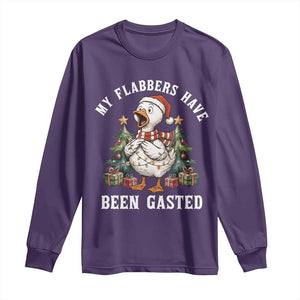 My Flabbers Have Been Gasted Long Sleeve Shirt Funny Goose Christmas TS14 Purple Print Your Wear
