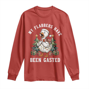 My Flabbers Have Been Gasted Long Sleeve Shirt Funny Goose Christmas TS14 Red Print Your Wear