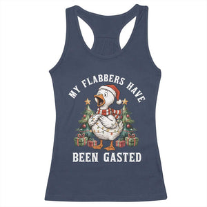 My Flabbers Have Been Gasted Racerback Tank Top Funny Goose Christmas TS14 Navy Print Your Wear