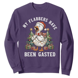 My Flabbers Have Been Gasted Sweatshirt Funny Goose Christmas TS14 Purple Print Your Wear