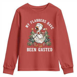 My Flabbers Have Been Gasted Youth Sweatshirt Funny Goose Christmas TS14 Red Print Your Wear