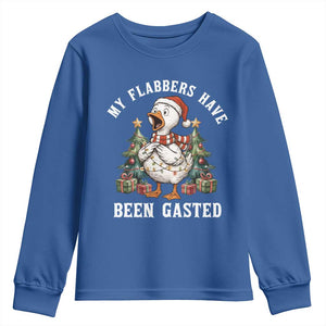 My Flabbers Have Been Gasted Youth Sweatshirt Funny Goose Christmas TS14 Royal Blue Print Your Wear