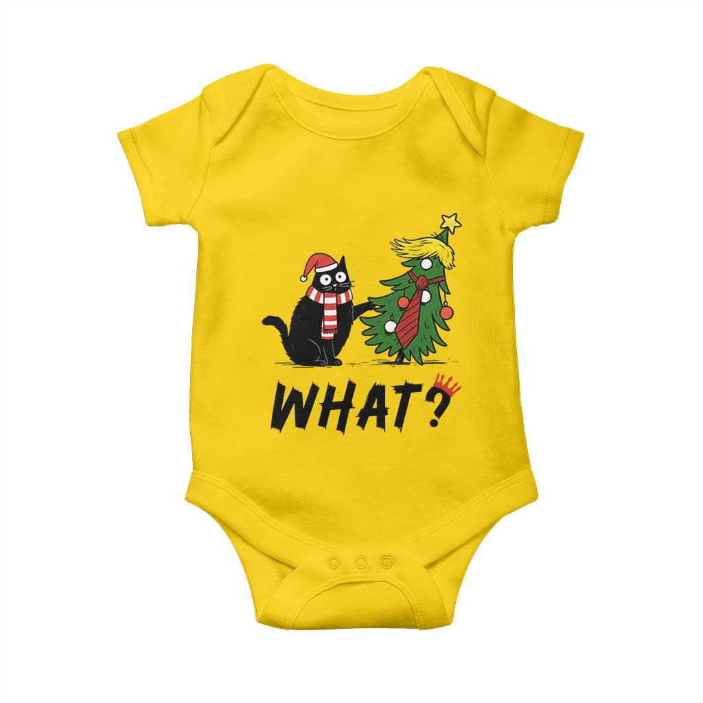 Black Cat What Christmas Baby Onesie Anti Trump Protest TS14 Daisy Print Your Wear